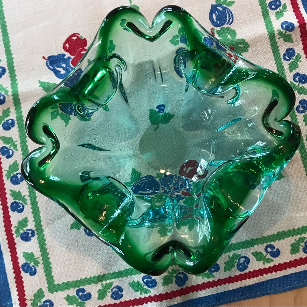 Mid Century Modern Art Glass Dish